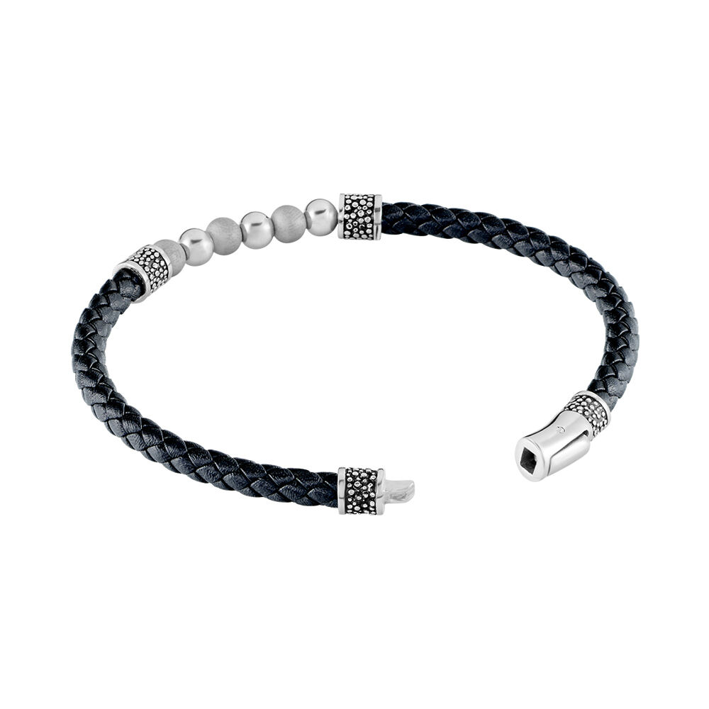 Bracelet Jourdan Pheonix Cuir Noir - Bracelets cuir Homme | Marc Orian