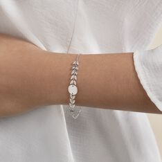 Bracelet Noela Argent Blanc - Bracelets chaînes Femme | Marc Orian