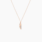 Collier Clodie Or Rose Diamant - Colliers avec pierres Femme | Marc Orian