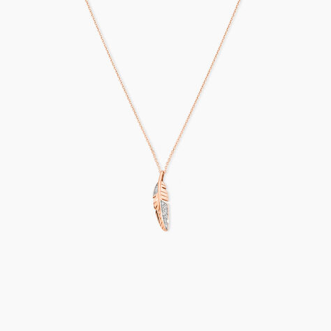 Collier Clodie Or Rose Diamant - Colliers avec pierres Femme | Marc Orian