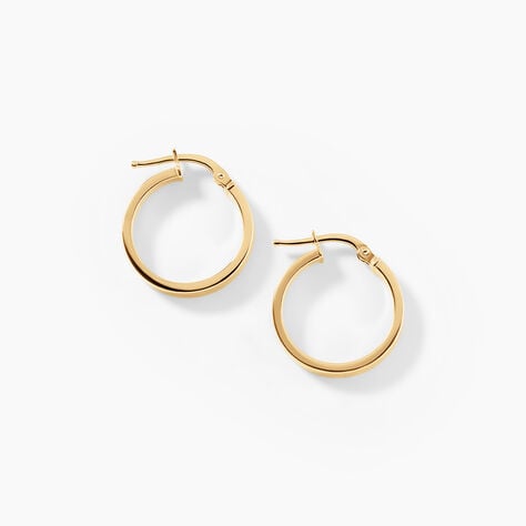 Cr&eacute;oles Cody Argent Dor&eacute; A L'Or 750/1000 - Cr&eacute;oles Femme | Marc Orian