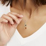 Collier Agneta Argent Blanc Ambre - Colliers avec pierres Femme | Marc Orian