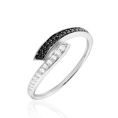 Bague Argent Blanc Agafya Oxydes De Zirconium - Bague fantaisie Femme | Marc Orian