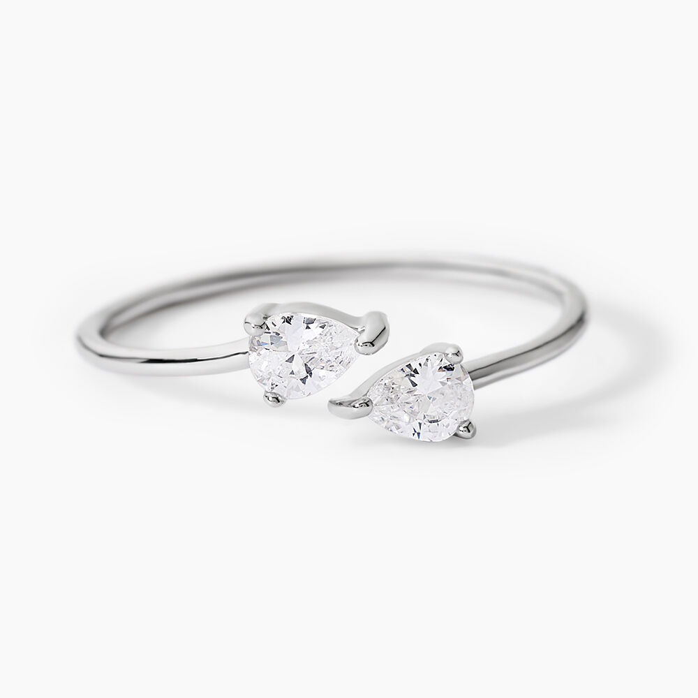 Bague Cinzia Argent Blanc Oxyde De Zirconium - Bijoux fantaisie Femme | Marc Orian