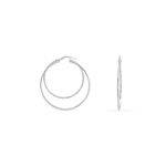 Cr&eacute;oles Argent Blanc Marjorie - Cr&eacute;oles Femme | Marc Orian