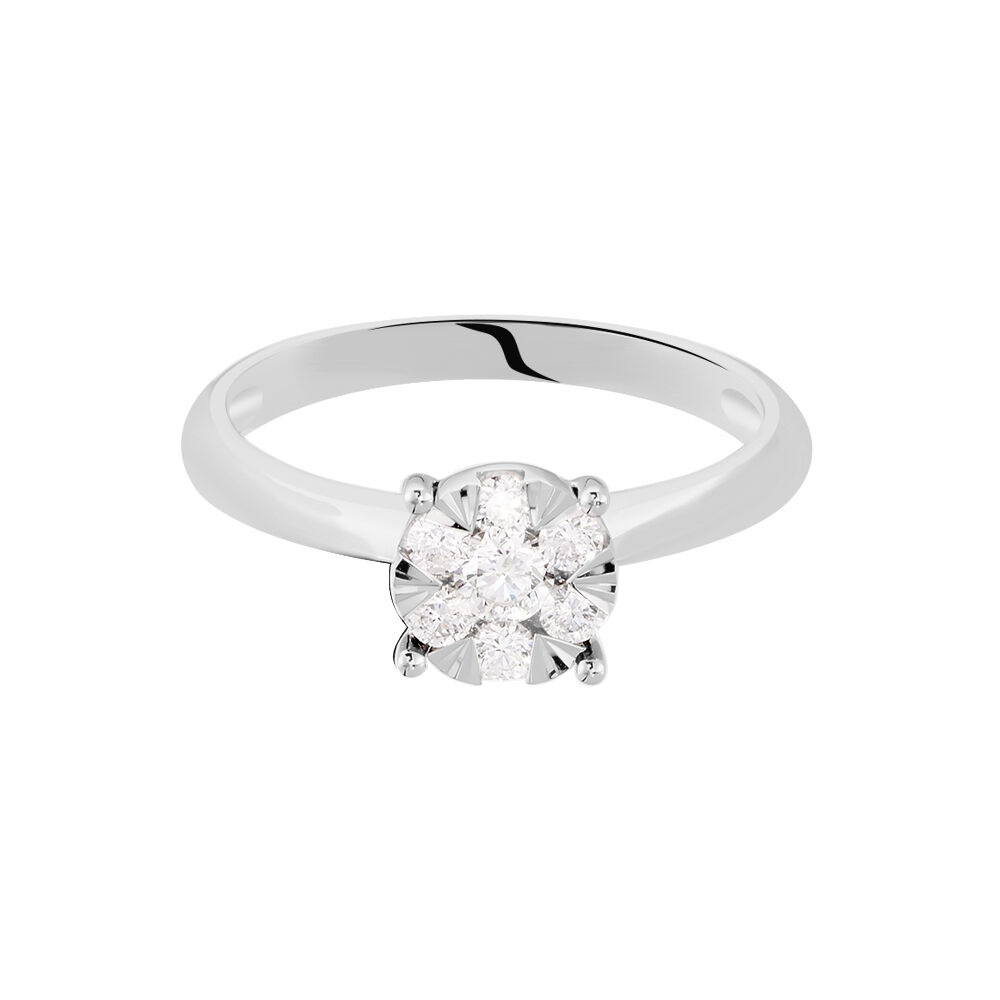 Bague Solitaire Dream Or Blanc Diamant - Solitaires Femme | Marc Orian