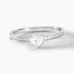 Bague Solitaire Mathylda Argent Blanc Oxyde De Zirconium - Bijoux fantaisie Femme | Marc Orian