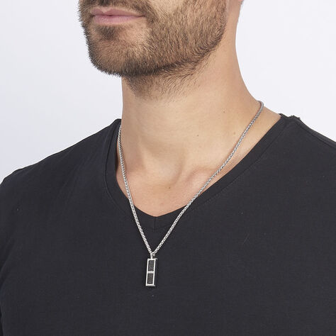 Collier Messy Acier Blanc - Colliers Homme | Marc Orian