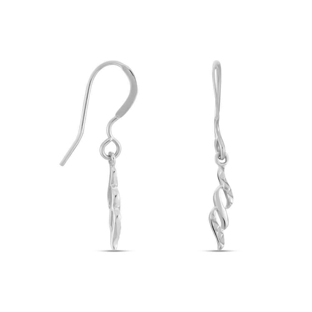 Boucles D'oreilles Pendantes Argent Blanc Lempa - Pendantes Femme | Marc Orian