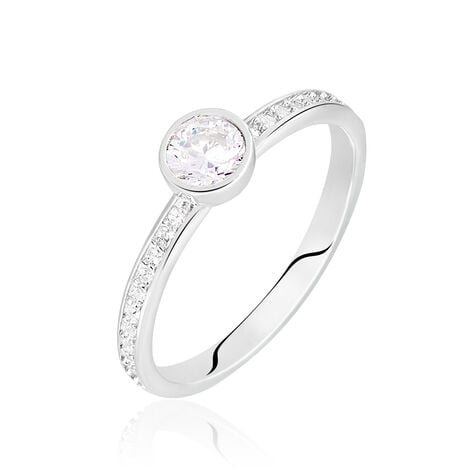 Bague Solitaire Mathylda Argent Blanc Oxyde De Zirconium - Solitaires Femme | Marc Orian