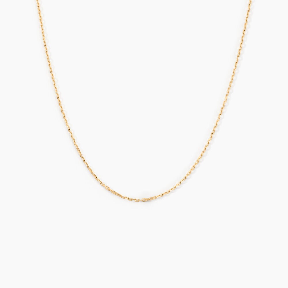 Chaîne Igoa Maille Forçat Diamantee Or Jaune - Chaines Femme | Marc Orian