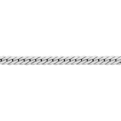 Collier Izel Maille Anglaise Or Blanc - Chaines Femme | Marc Orian