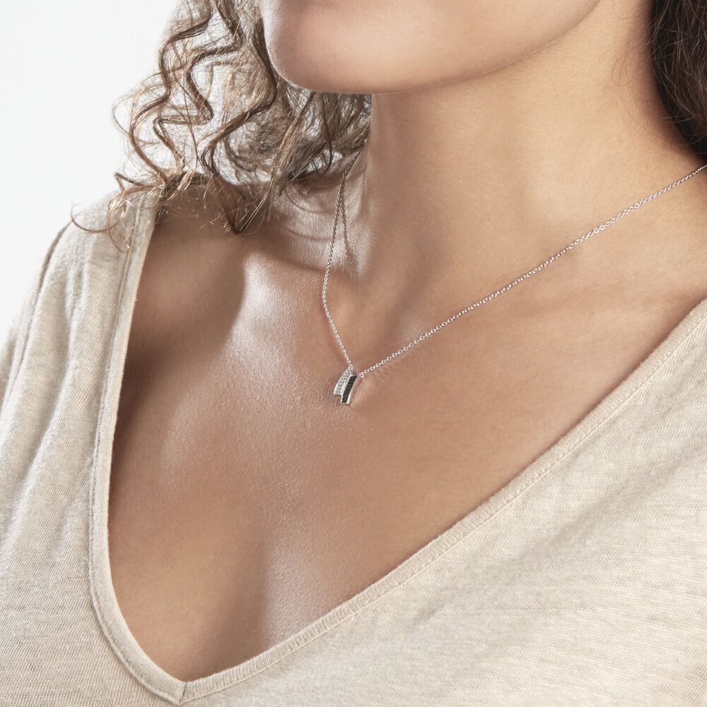 Collier Ouarida Argent Blanc Oxyde De Zirconium - Colliers avec pierres Femme | Marc Orian