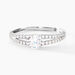 Bague Fina Or Blanc Oxyde De Zirconium - Solitaires Femme | Marc Orian