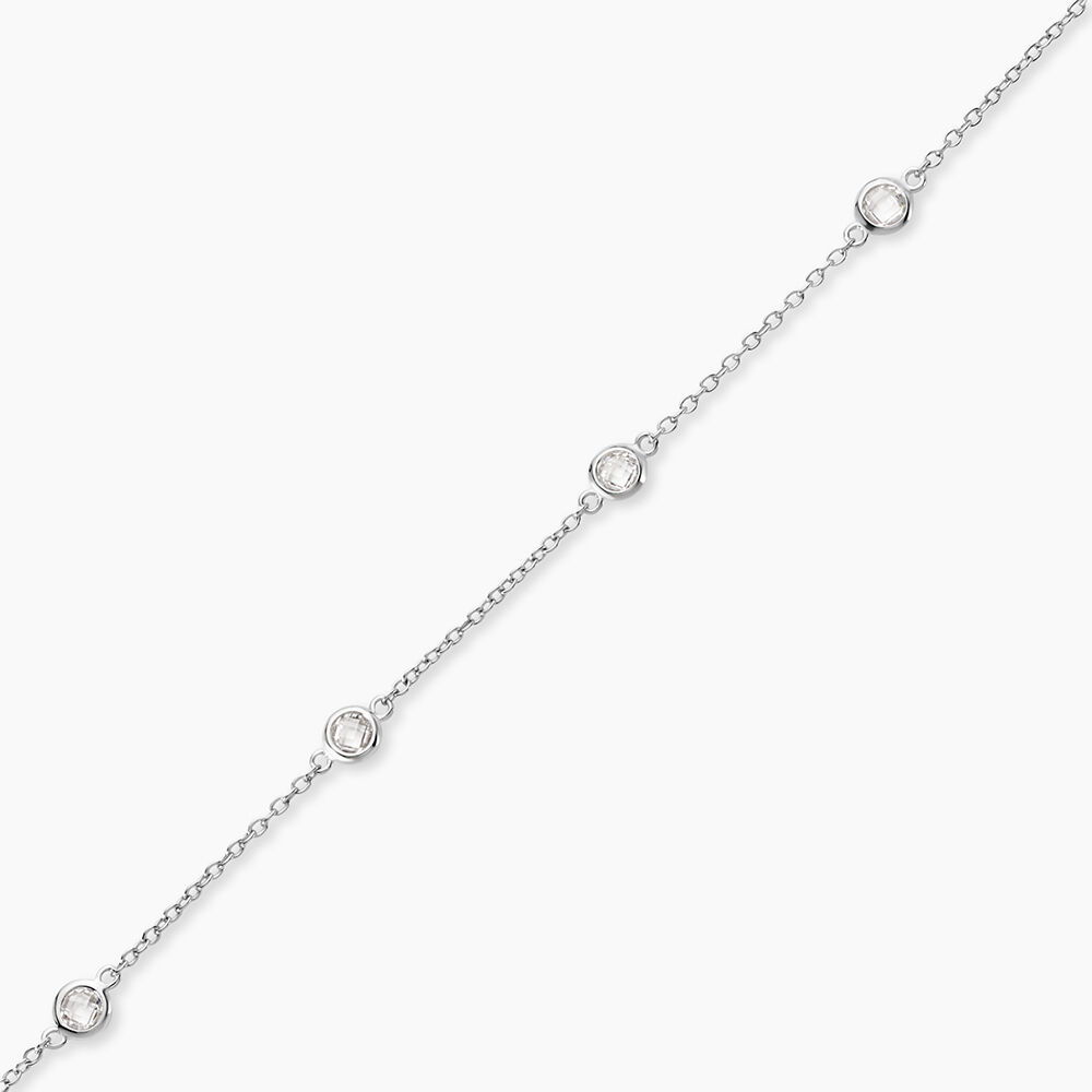 Bracelet Sylvette Argent Blanc Oxyde De Zirconium - Bracelets fantaisie Femme | Marc Orian