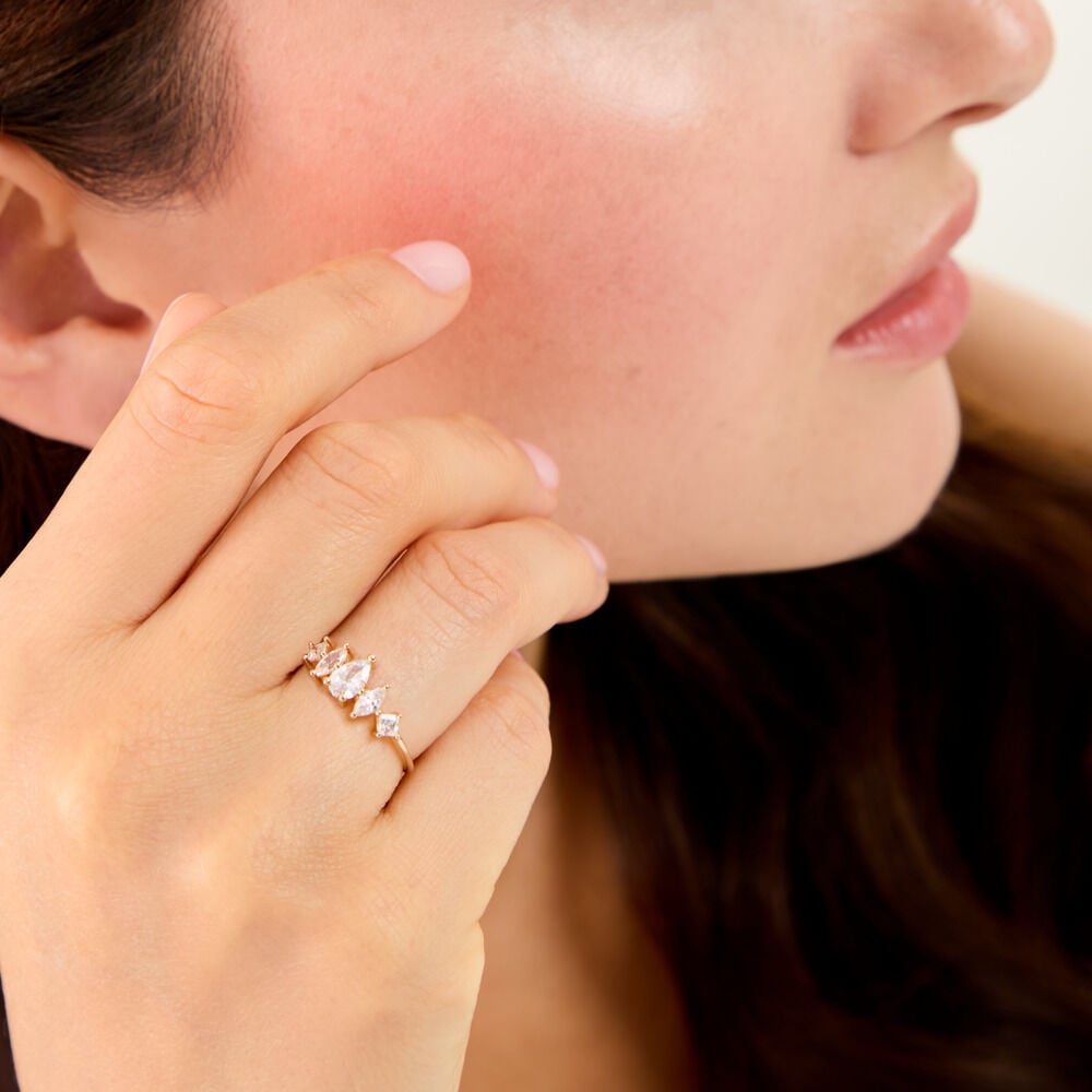 Bague Nelia Plaqu&eacute; Or Jaune Oxyde De Zirconium - Bijoux fantaisie Femme | Marc Orian