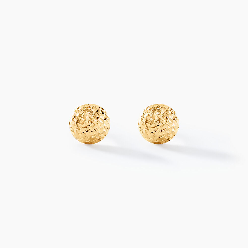 Boucles D'oreilles Puces Bernia Or Jaune - Puces Femme | Marc Orian