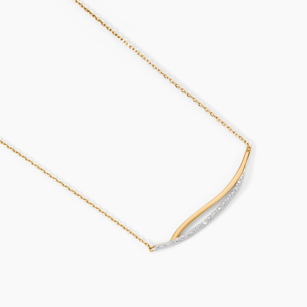 Collier Una Or Jaune Diamant - Colliers avec pierres Femme | Marc Orian