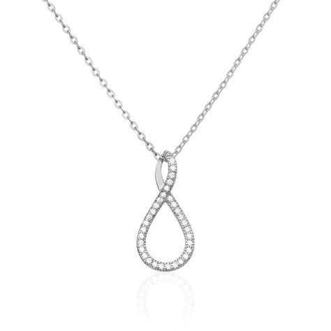 Collier Argent Blanc Eileen Oxyde De Zirconium - Colliers avec pierres Femme | Marc Orian