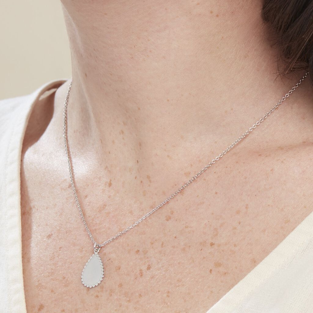 Collier Argent Blanc Paros - Colliers Femme | Marc Orian