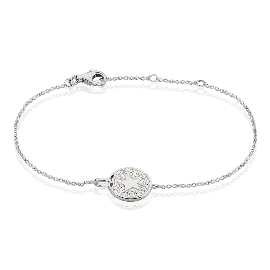 Bracelet Souria Argent Blanc Oxyde De Zirconium - Bracelets Medailles Femme | Marc Orian