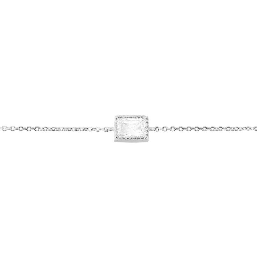Bracelet Anaissa Argent Blanc Oxyde De Zirconium - Bracelets chaînes Femme | Marc Orian