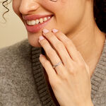 Bague Lilibeth Argent Blanc - Bijoux fantaisie Femme | Marc Orian