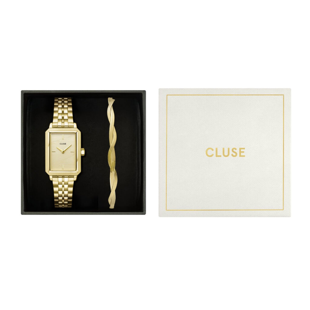 Coffret De Montre Cluse Fluette Champagne - Coffrets de montres Femme | Marc Orian