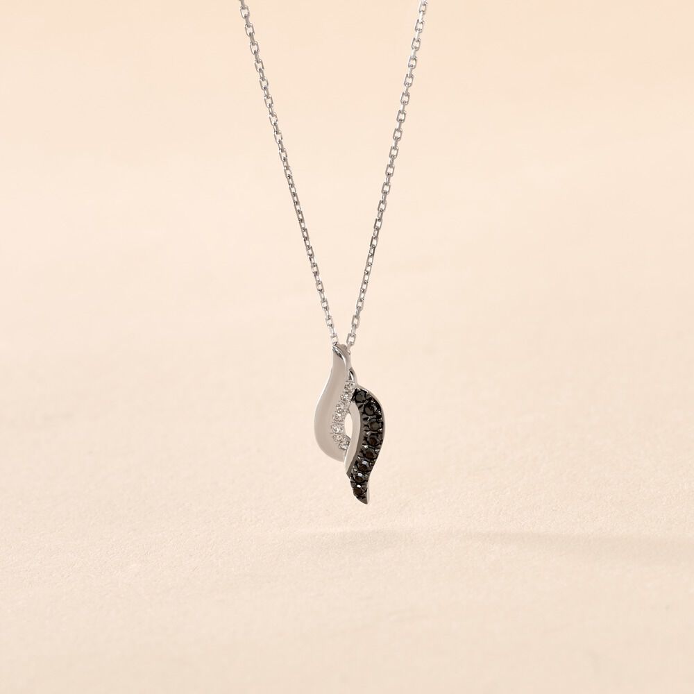 Collier Sculptural Or Blanc Diamant - Colliers avec pierres Femme | Marc Orian