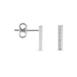 Boucles D'oreilles Puces Argent Blanc Reginus Oxydes De Zirconium - Puces Femme | Marc Orian