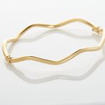 Bracelet Jonc Jennie Ondule Or Jaune - Bracelets joncs Femme | Marc Orian