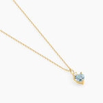 Collier Heart Or Jaune Topaze Oxyde De Zirconium - Colliers avec pierres Femme | Marc Orian