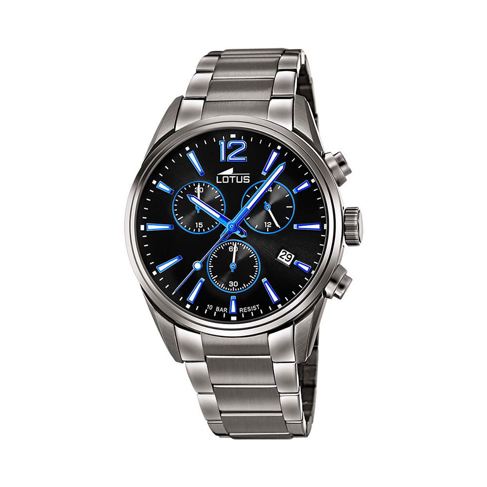 Montre Lotus Chrono Noir - Montres &eacute;tanches Homme | Marc Orian