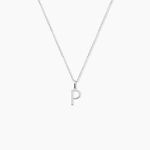 Pendentif Ionia Lettre Or Blanc - Pendentifs Famille | Marc Orian