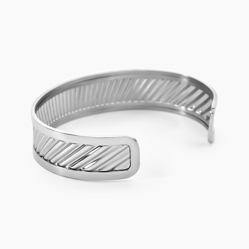 Bracelet Jonc Aud Acier Blanc - Bracelets joncs Femme | Marc Orian