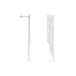 Boucles D'oreilles Pendantes Argent Blanc Vilko Oxyde - Pendantes Femme | Marc Orian