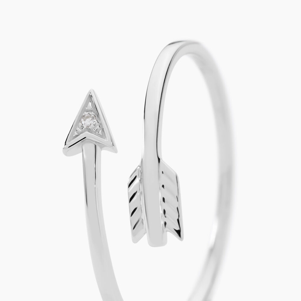 Bague Cupidon Or Blanc Diamant - Bagues pierres précieuses Femme | Marc Orian