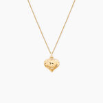 Pendentif Eudocie Coeur Mat Et Brillant Or Jaune - Pendentifs Femme | Marc Orian