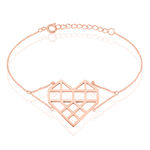 Bracelet Angeles Acier Rose - Bracelets cha&icirc;nes Femme | Marc Orian