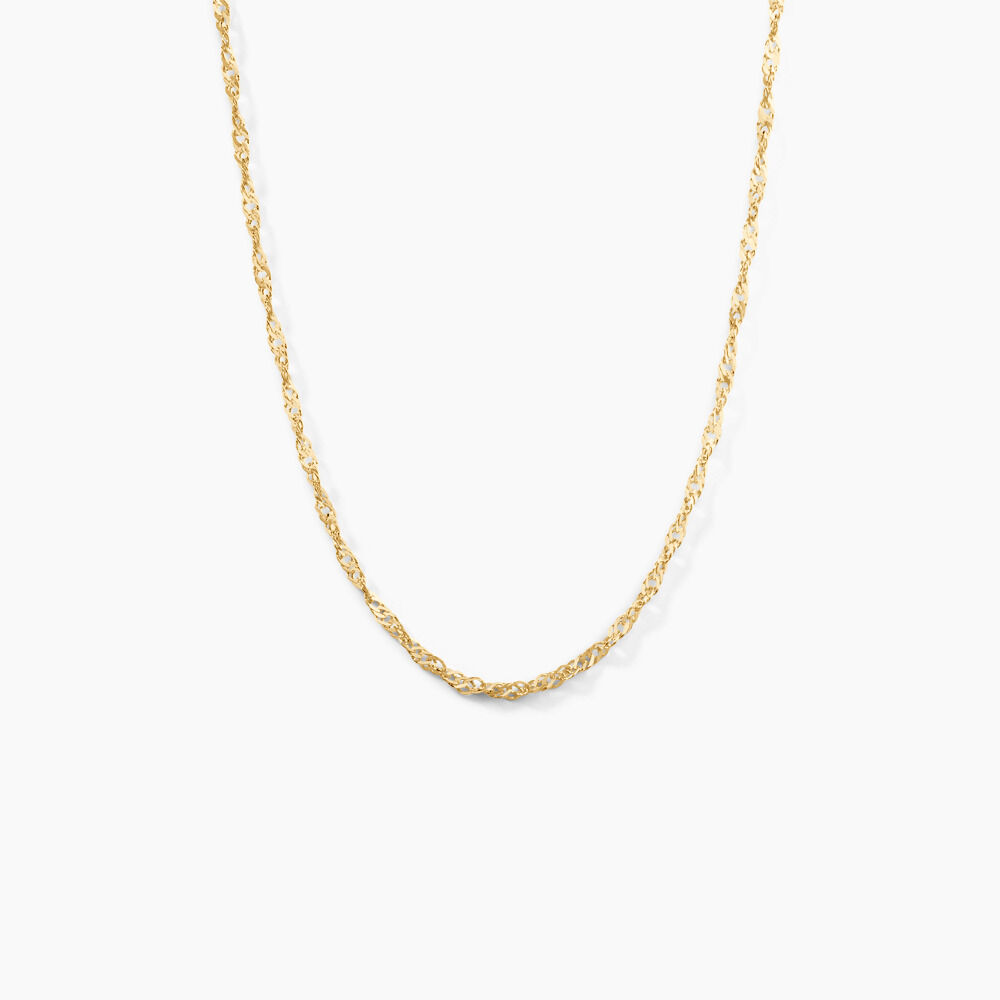 Cha&icirc;ne Imanie Maille Singapour Or Jaune - Chaines Femme | Marc Orian