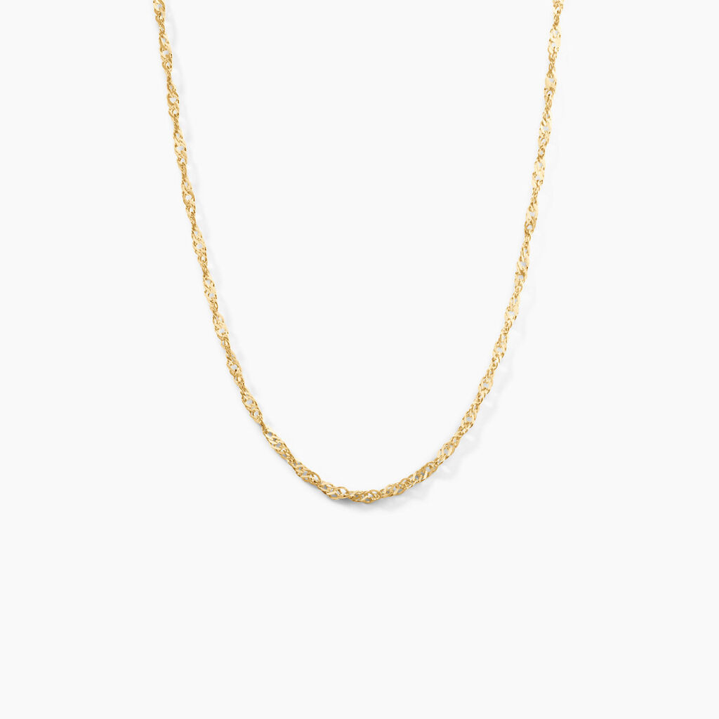 Cha&icirc;ne Imanie Maille Singapour Or Jaune - Chaines Femme | Marc Orian