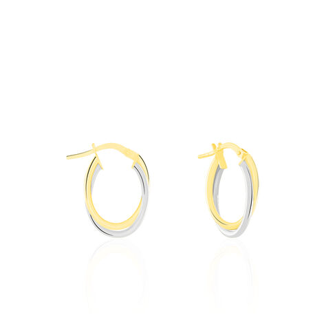 Cr&eacute;oles Tita Or Bicolore - Cr&eacute;oles Femme | Marc Orian