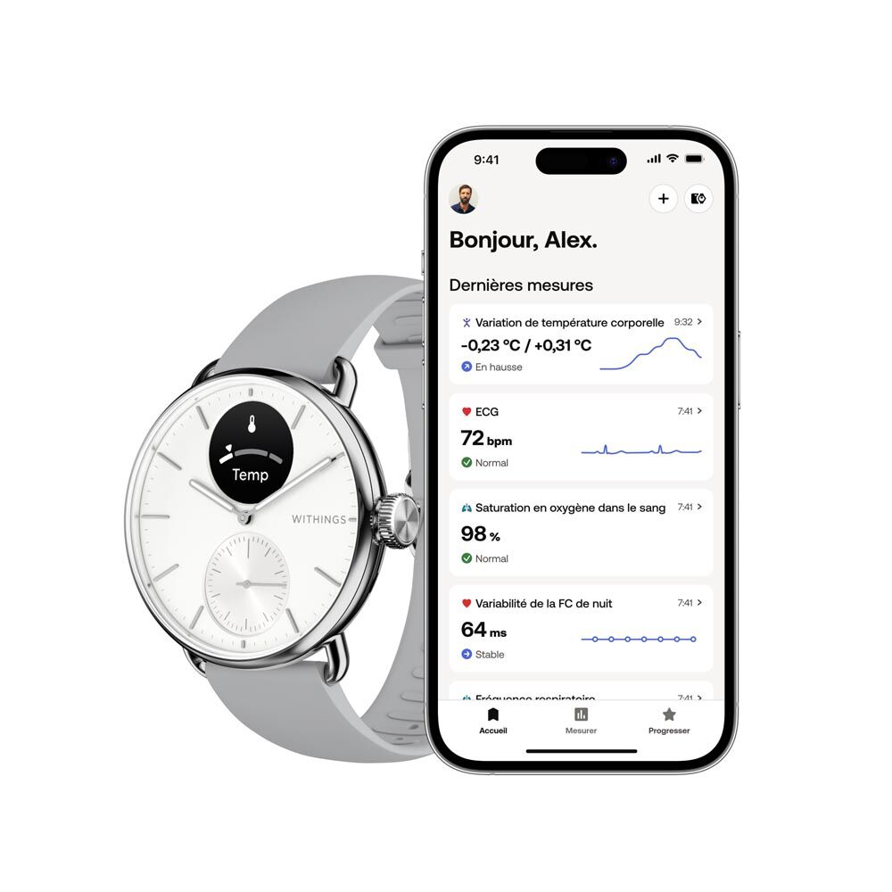 Montre Connectée Withings Scanwatch 2 - Montres connectées Femme | Marc Orian
