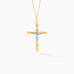 Pendentif Damian Croix Or Bicolore - Pendentifs Unisex | Marc Orian