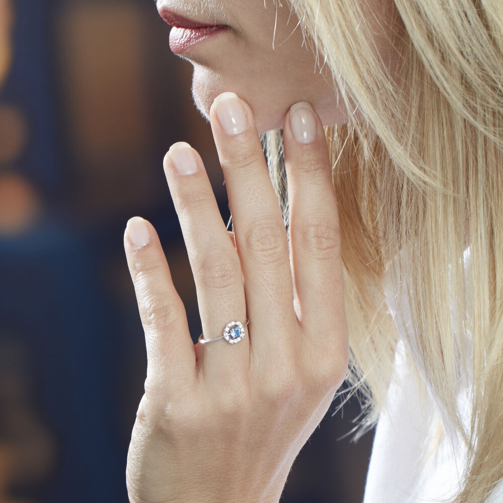 Bague Solitaire Carren Argent Blanc Oxyde De Zirconium - Solitaires Femme | Marc Orian