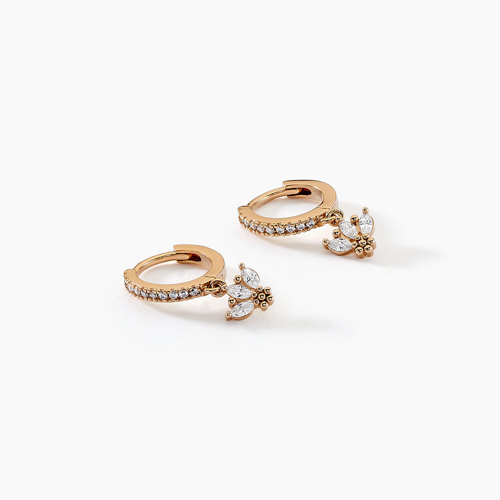 Cr&eacute;oles Coria Plaqu&eacute; Or Dor&eacute; Oxyde De Zirconium - Boucles d'oreilles pampille Femme | Marc Orian