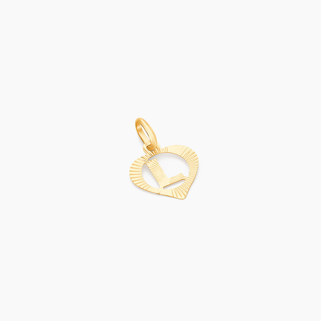 Pendentif Eudocie Coeur Lettre Or Jaune - Pendentifs Femme | Marc Orian