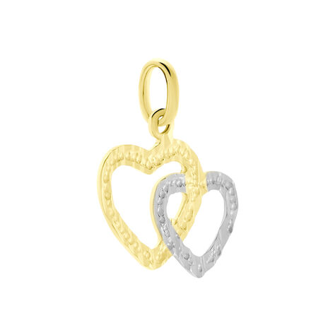 Pendentif Eudocie Coeurs Ciseles Or Bicolore - Pendentifs Femme | Marc Orian