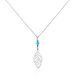 Collier Grethel Argent Blanc Turquoise - Colliers avec pierres Femme | Marc Orian