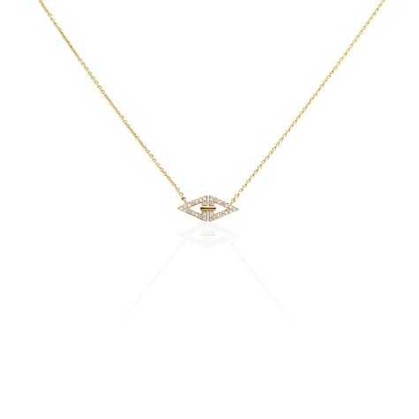 Collier Izia Plaqué Or Jaune Oxydes De Zirconium - Colliers avec pierres Femme | Marc Orian